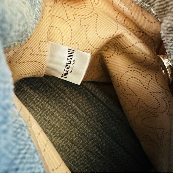 True Religion Mini Canvas Denim Tote Bag - Picture 10 of 13